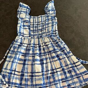 Blue and white girls dress from the Gap.